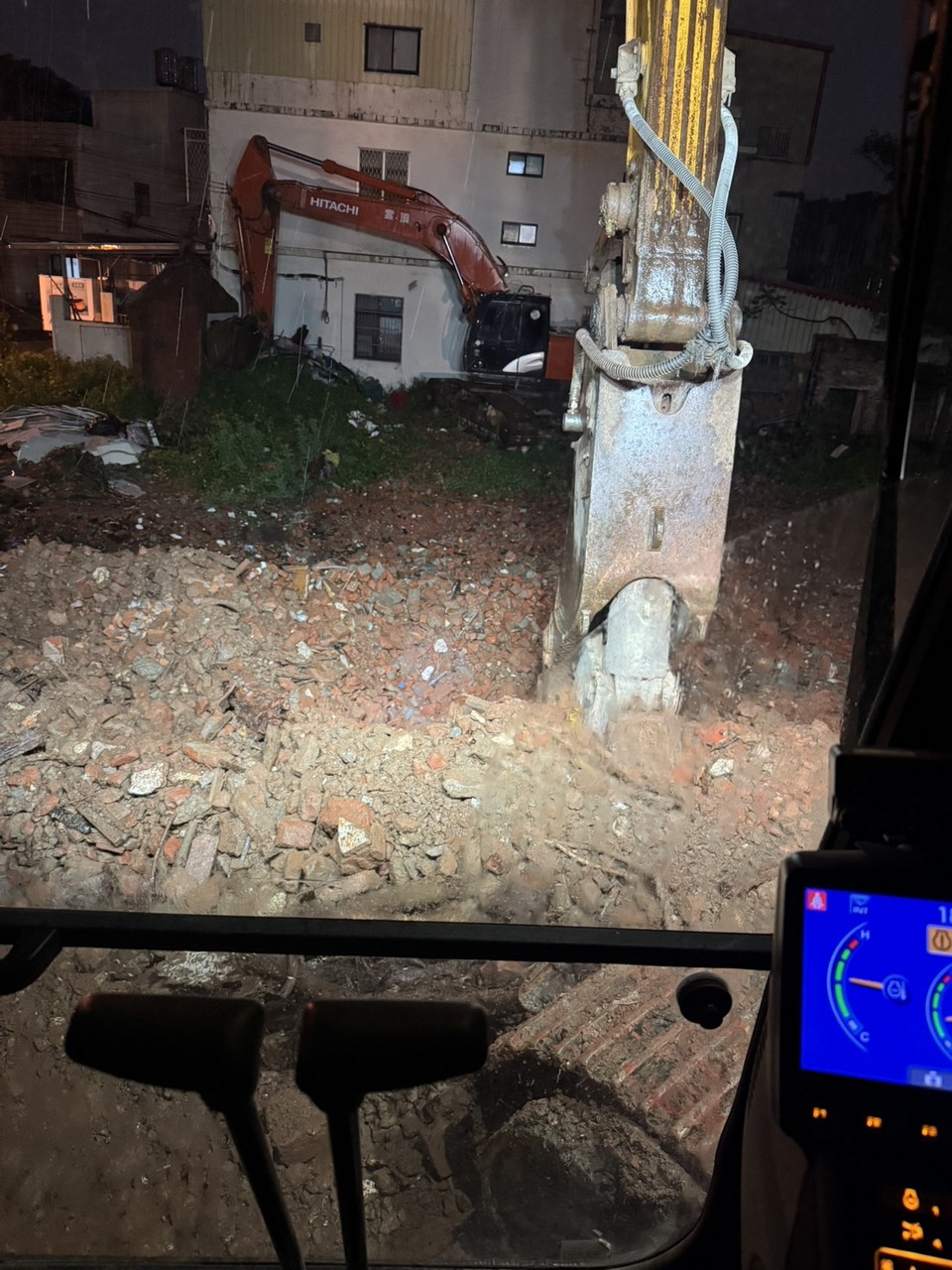 竹北市環北路拆除