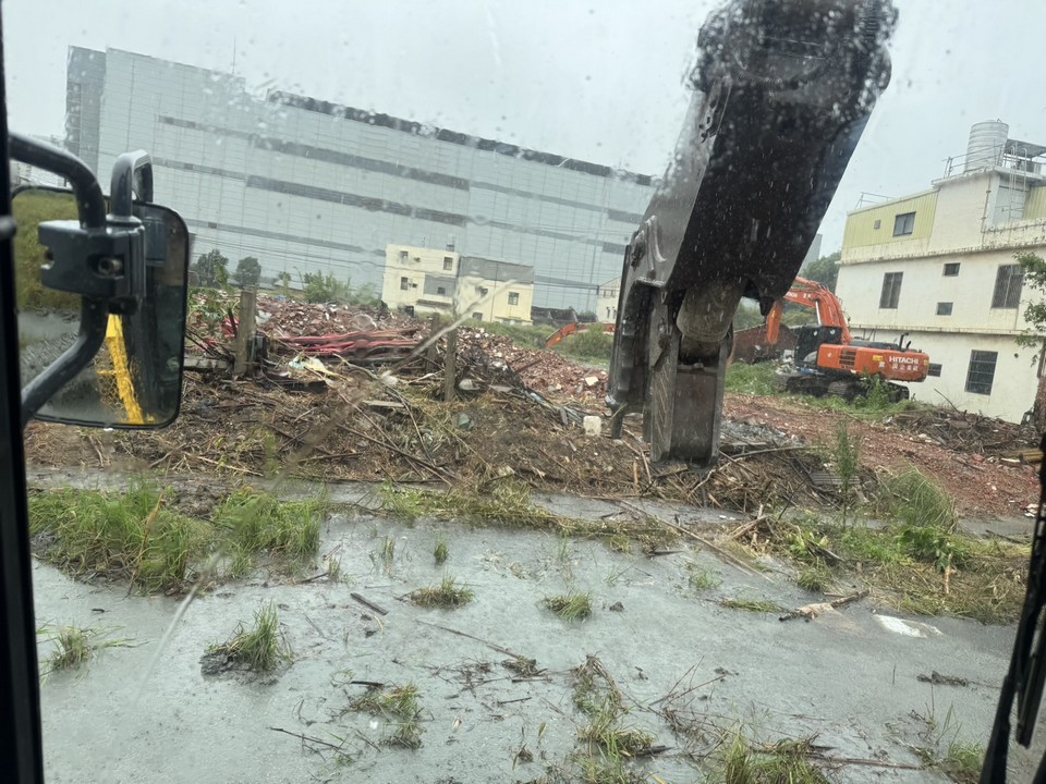 竹北市環北路拆除